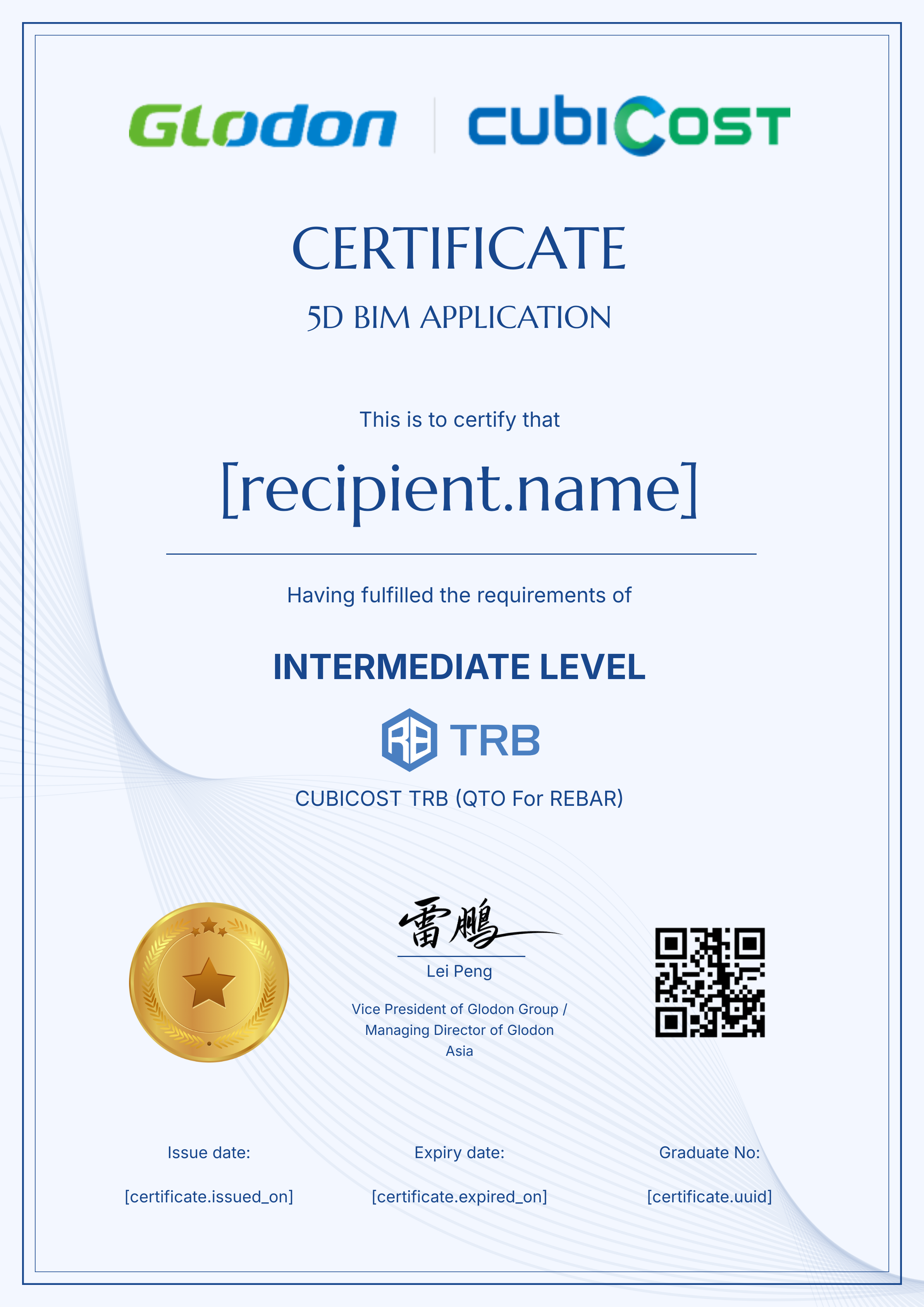 MY-TRB-INTERMEDIATE-PERSONAL certificate