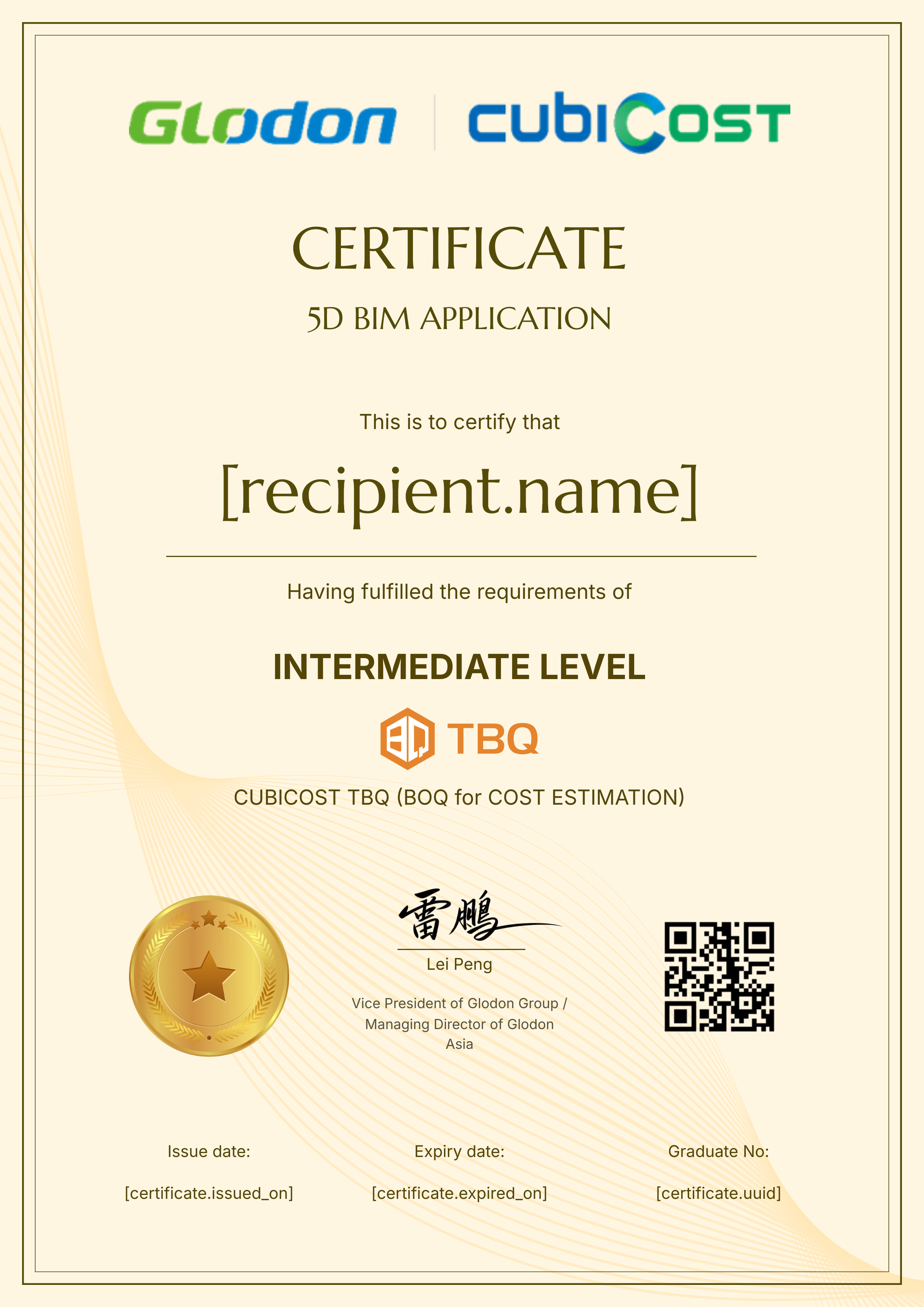 MY-TBQ-INTERMEDIATE-PERSONAL certificate