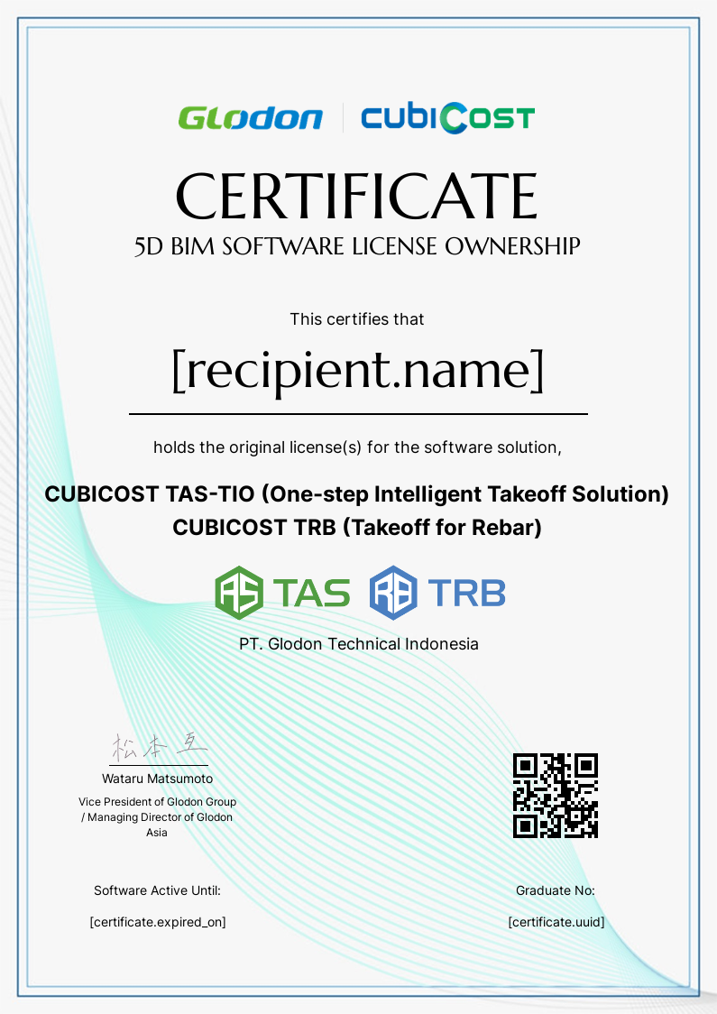 ID-ENTERPRISE-LICENSE OWNERSHIP-TAS TIO TRB certificate