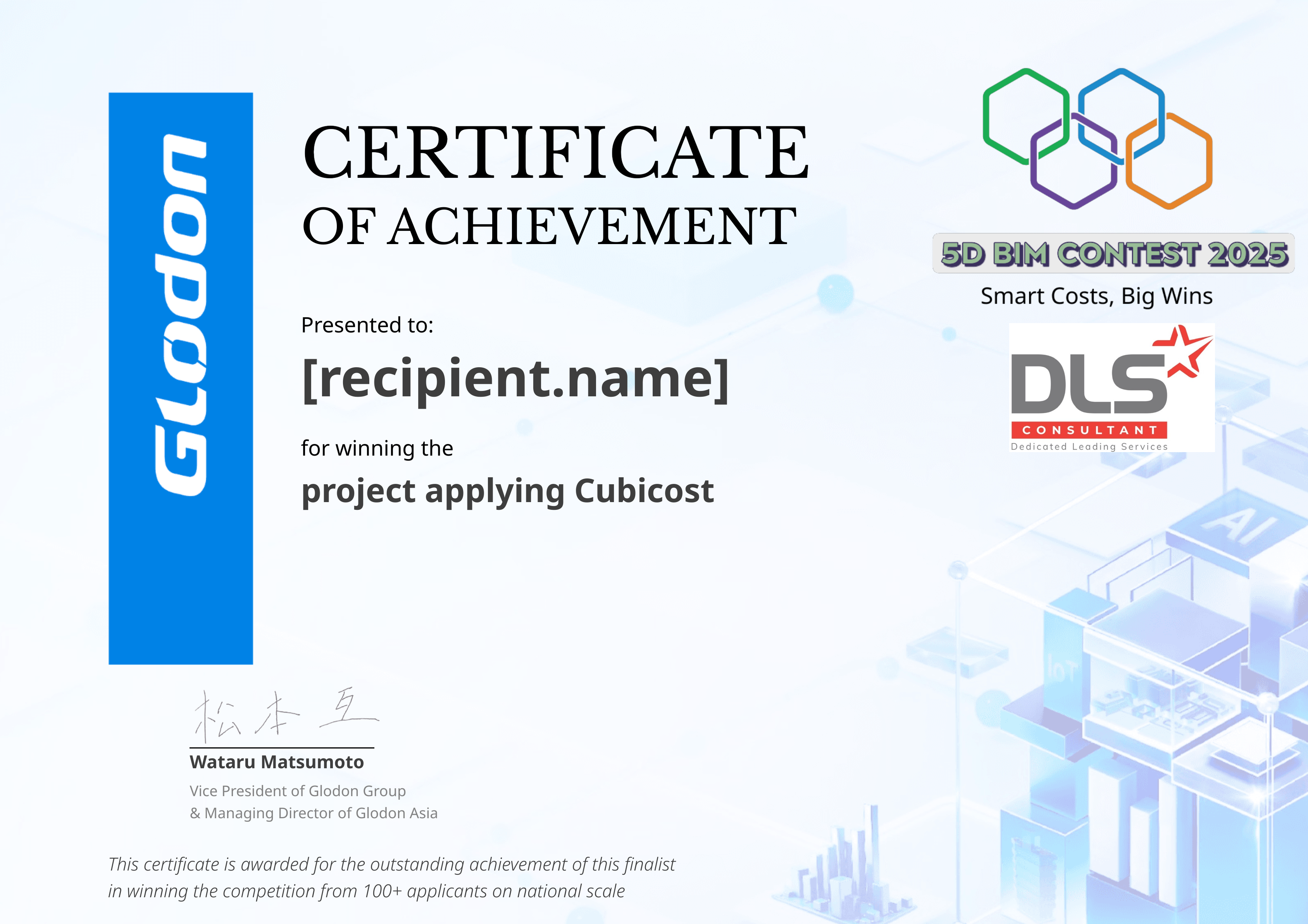 VN BIM CONTEST 2025 certificate