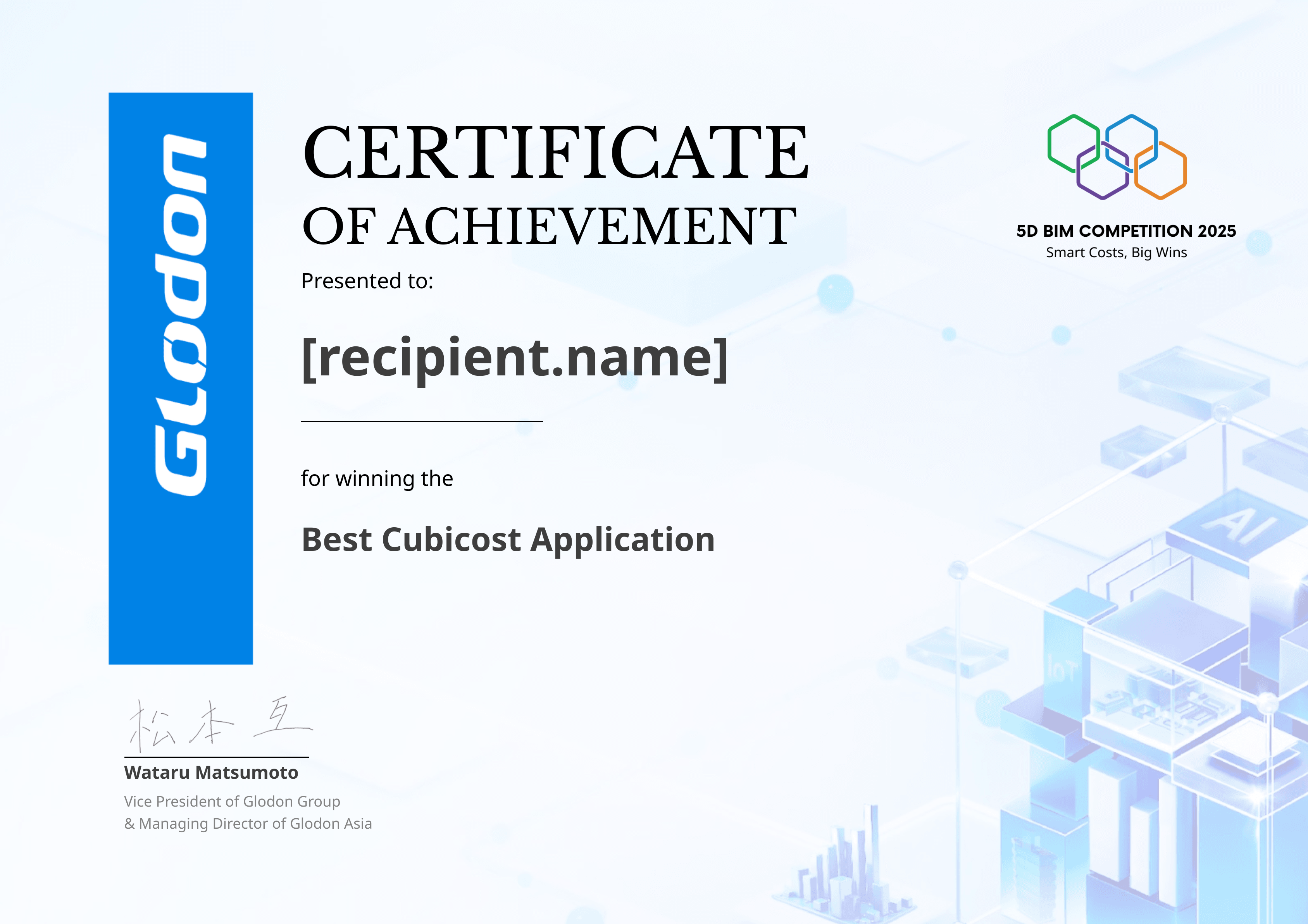BIM CONTEST APPLICATION VN 2025 certificate