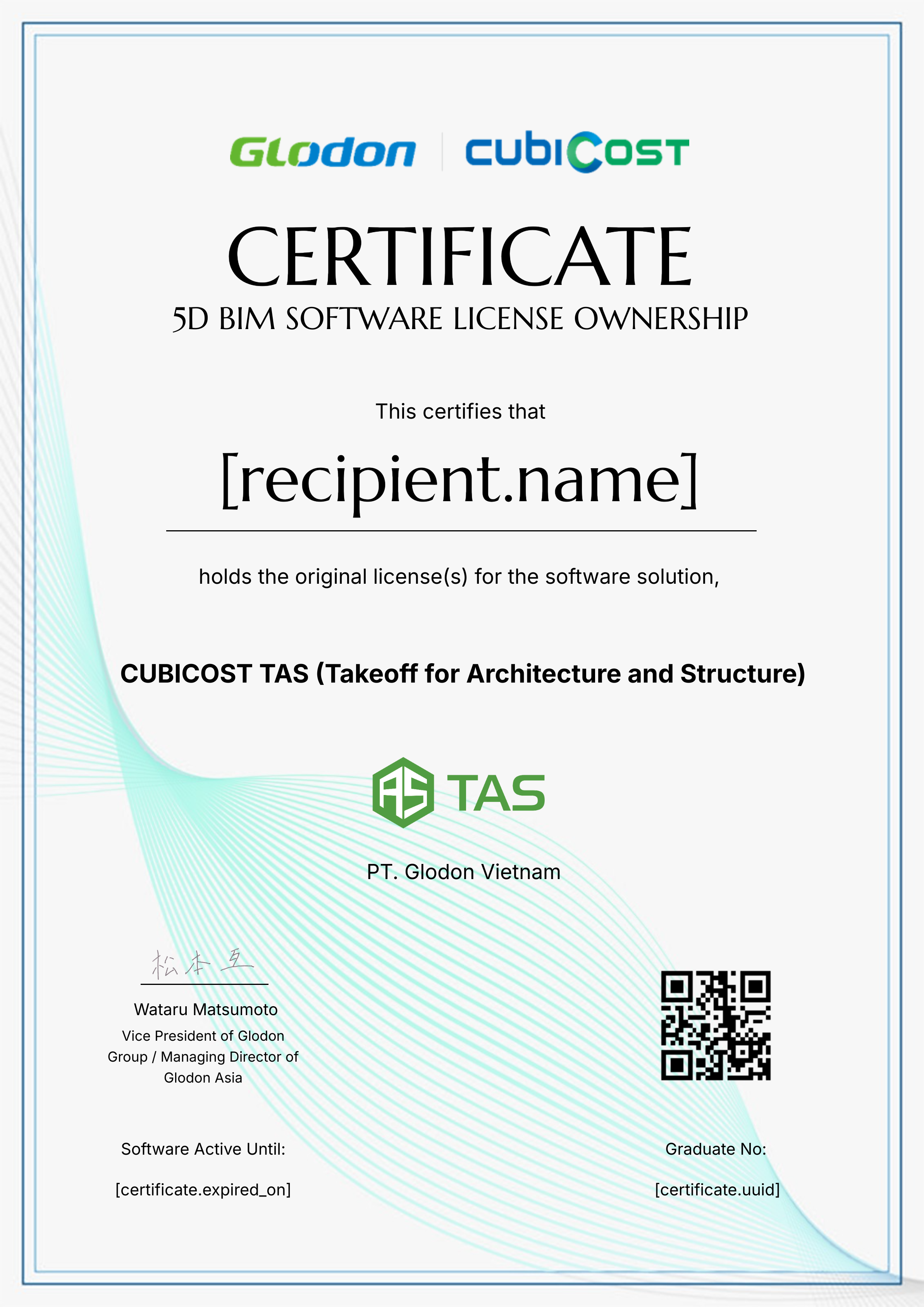 SOL CERTIFICATE certificate