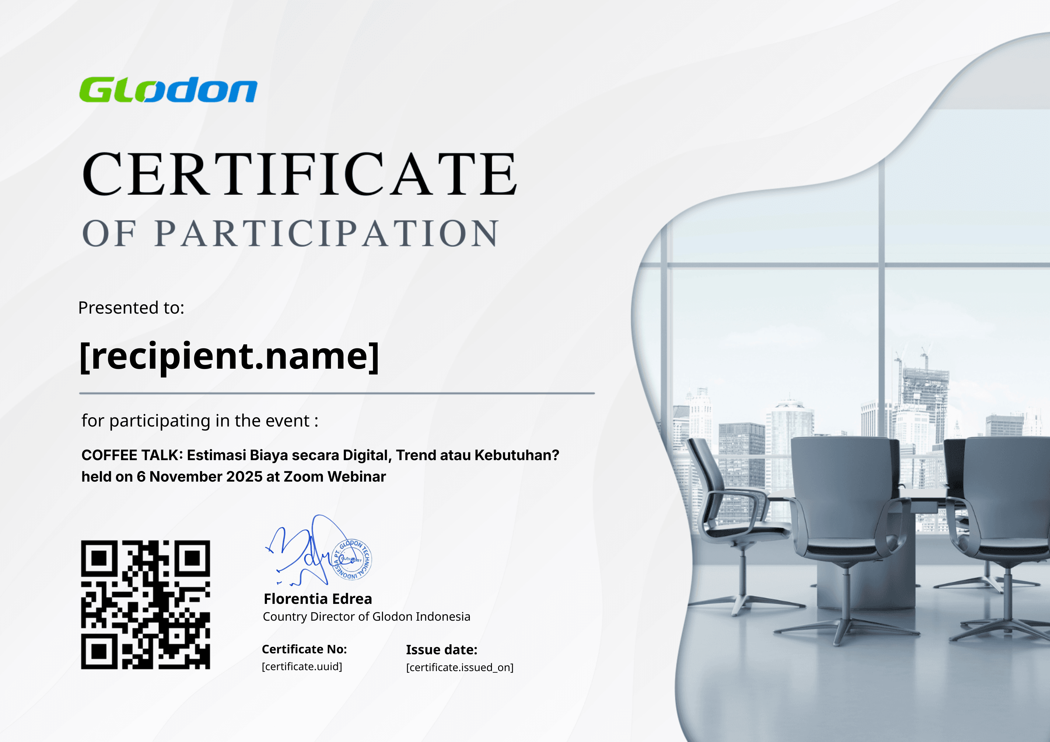 ID-WEBINAR-COFFEE TALK ESTIMASI BIAYA SECARA DIGITAL-2025 certificate