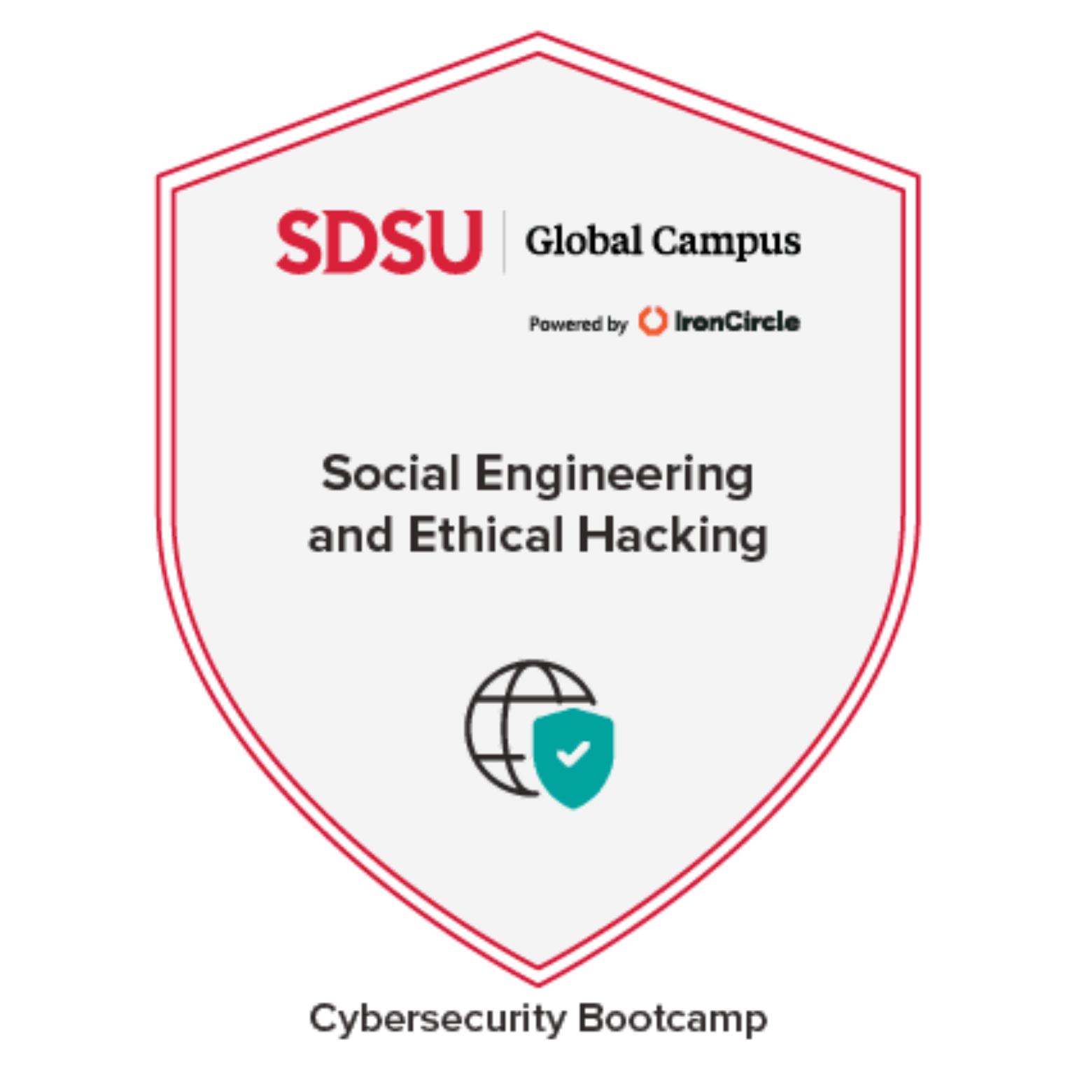Social Engineering and Ethical Hacking badge