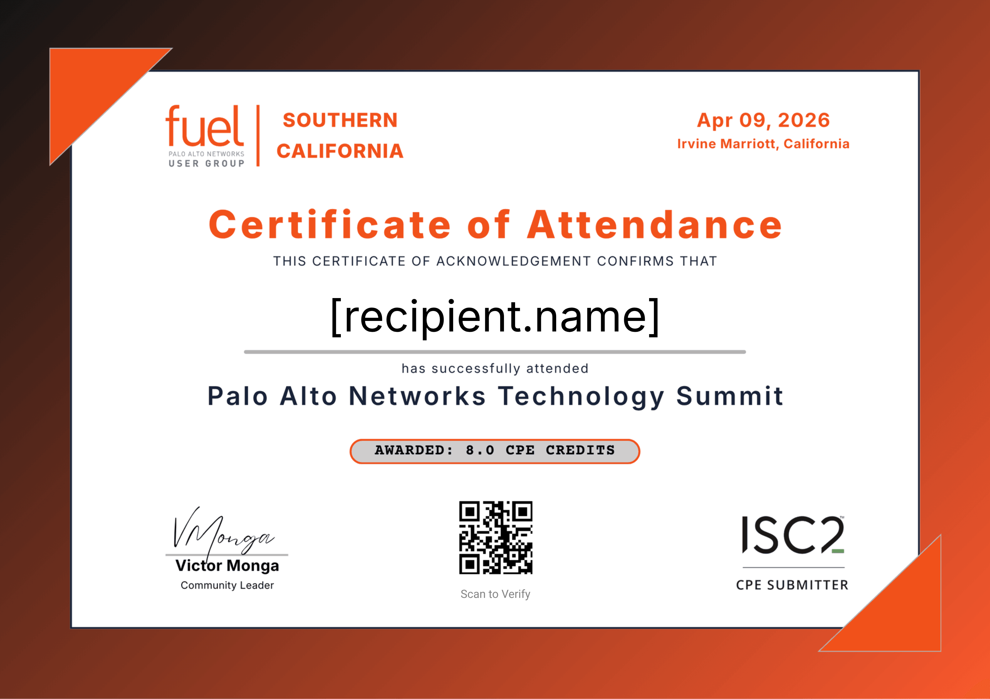 Apr 09, 2026 Irvine Marriott, California
