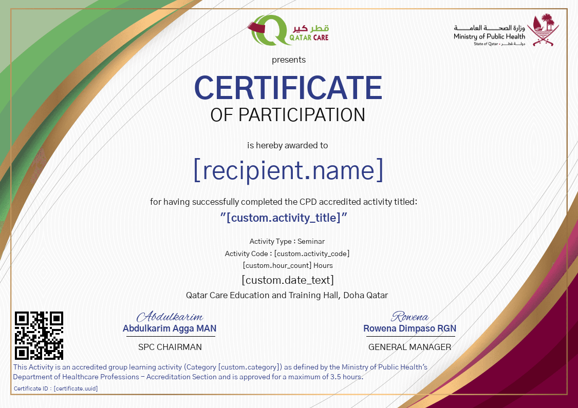 Thread By Thread: Training On Wound Care Management(Obsolete) certificate