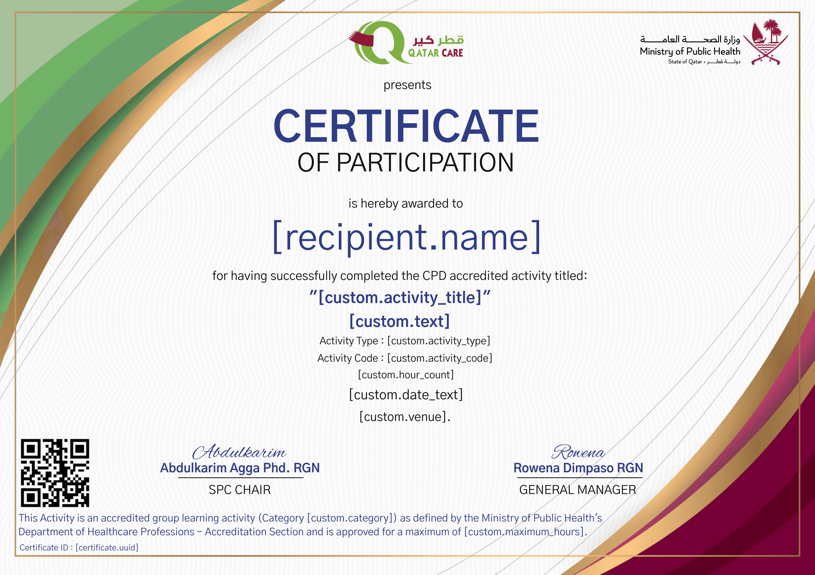 Rekindling Hope: Embracing Sarcoma Awareness certificate