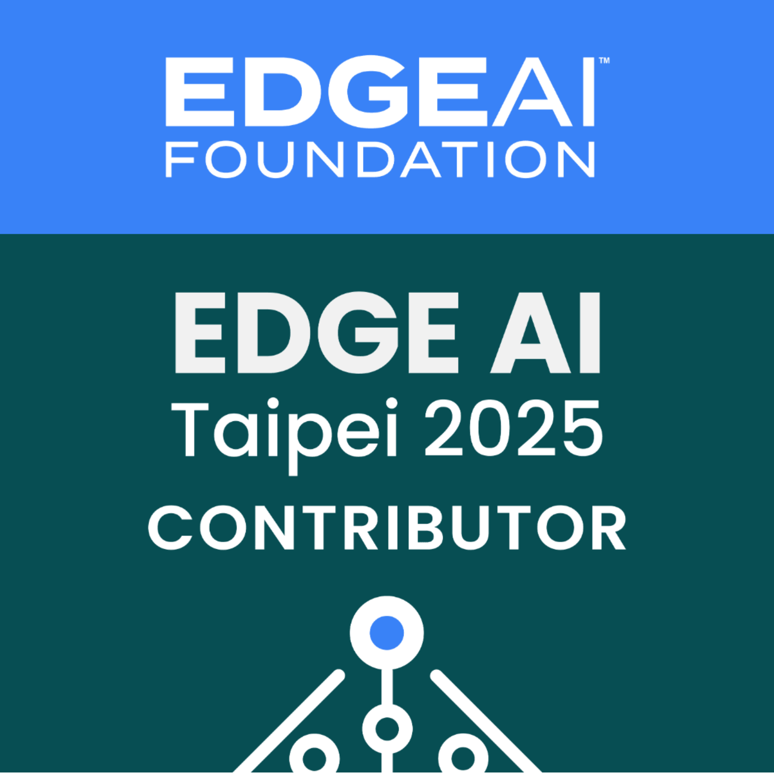 EDGE AI FOUNDATION Taipei Contributor Badge badge