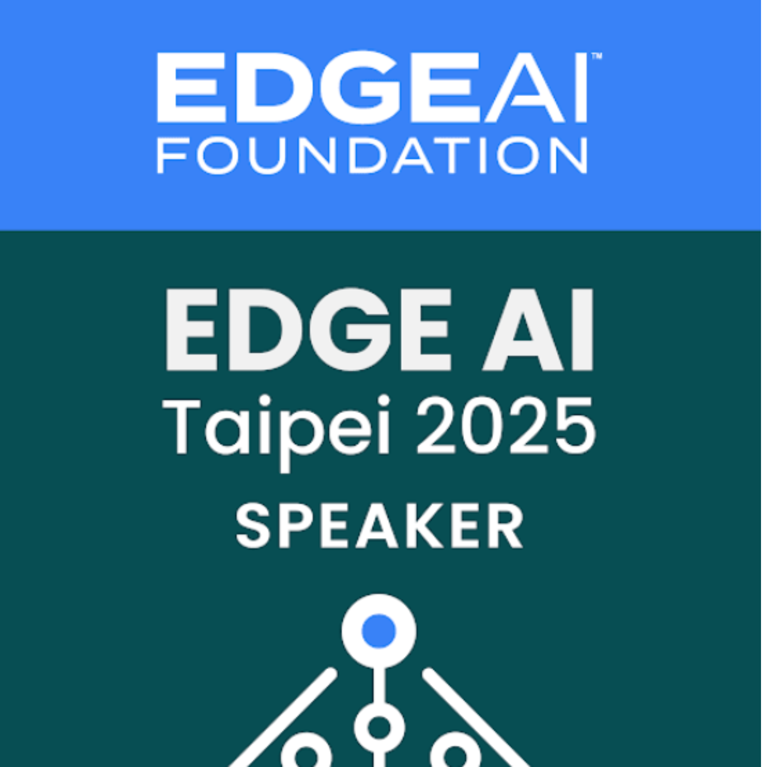EDGE AI FOUNDATION Taipei Speaker Badge badge