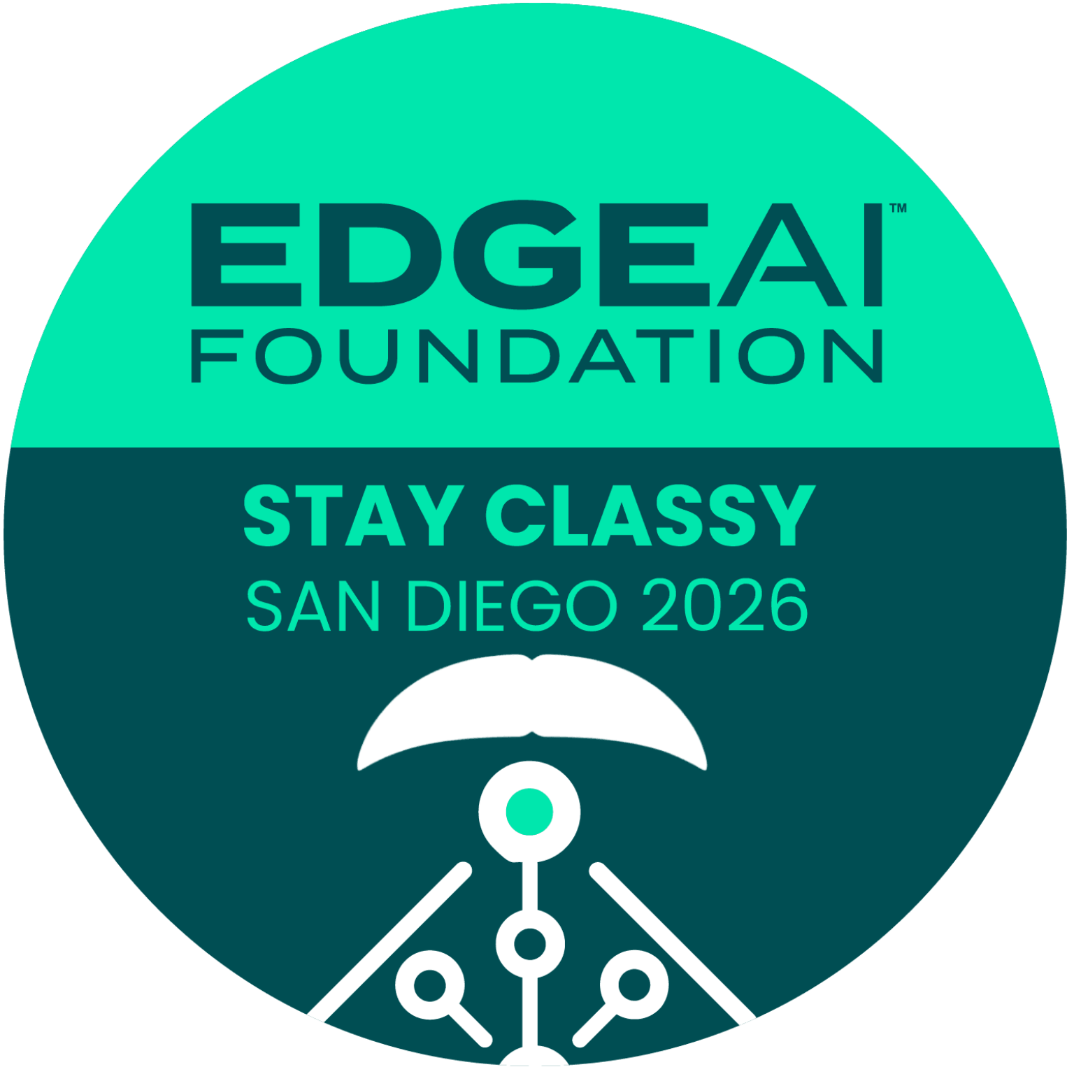 EDGE AI FOUNDATION Stay Classy San Diego Badge badge