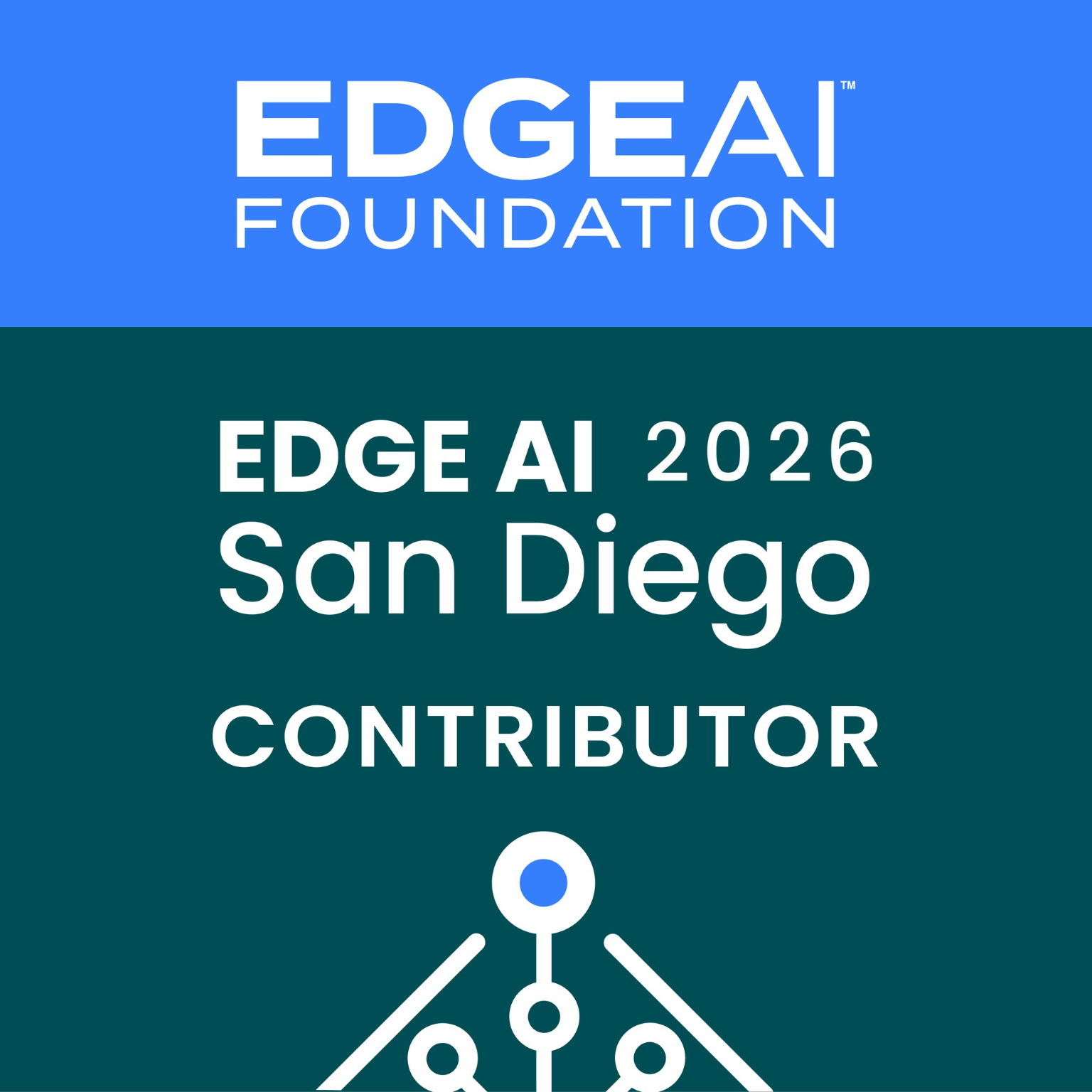 EDGE AI FOUNDATION San Diego 2026 Contributor Badge badge