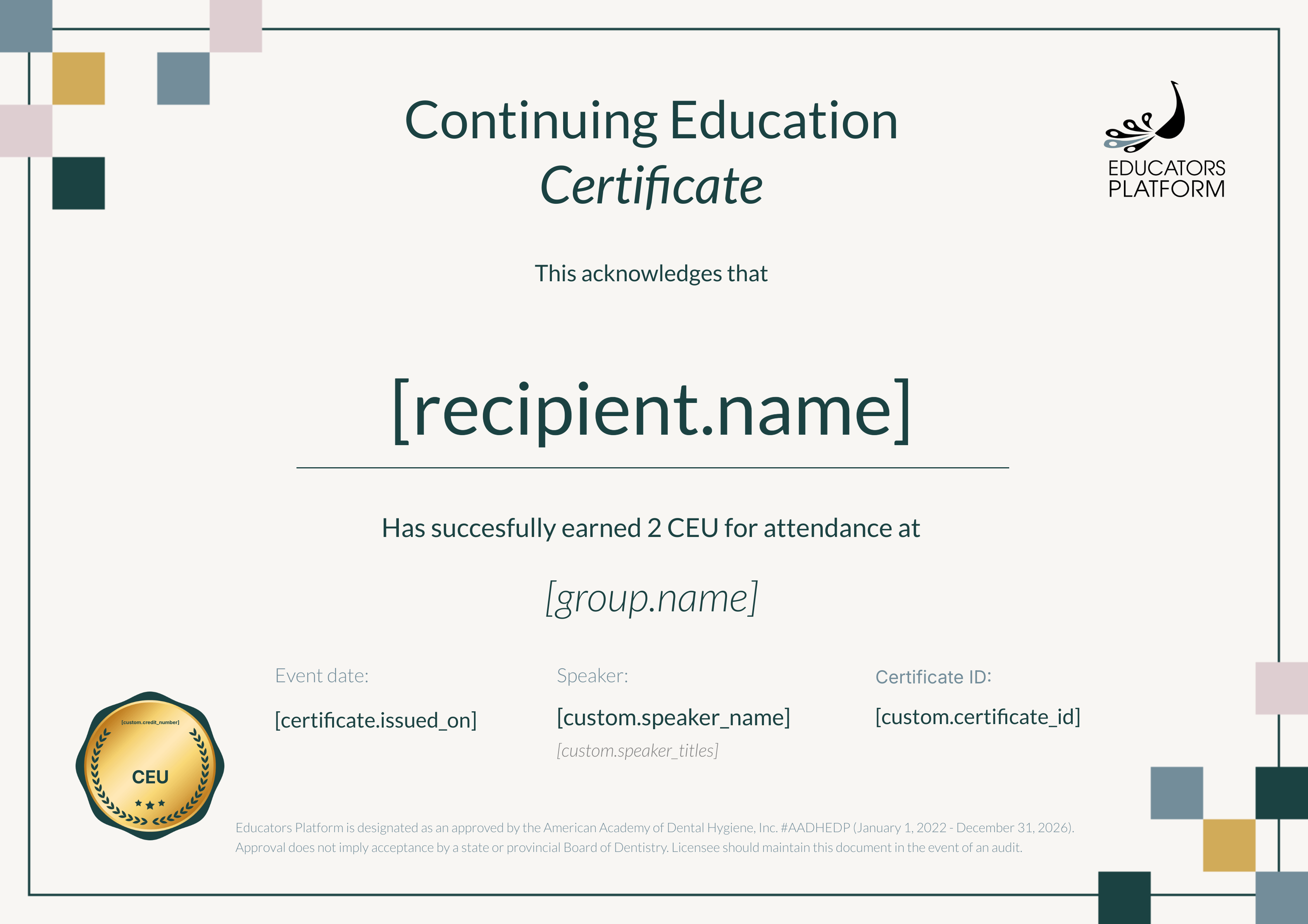 Click, Play, Reflect: Transforming Assessment Through Interactive Tool certificate