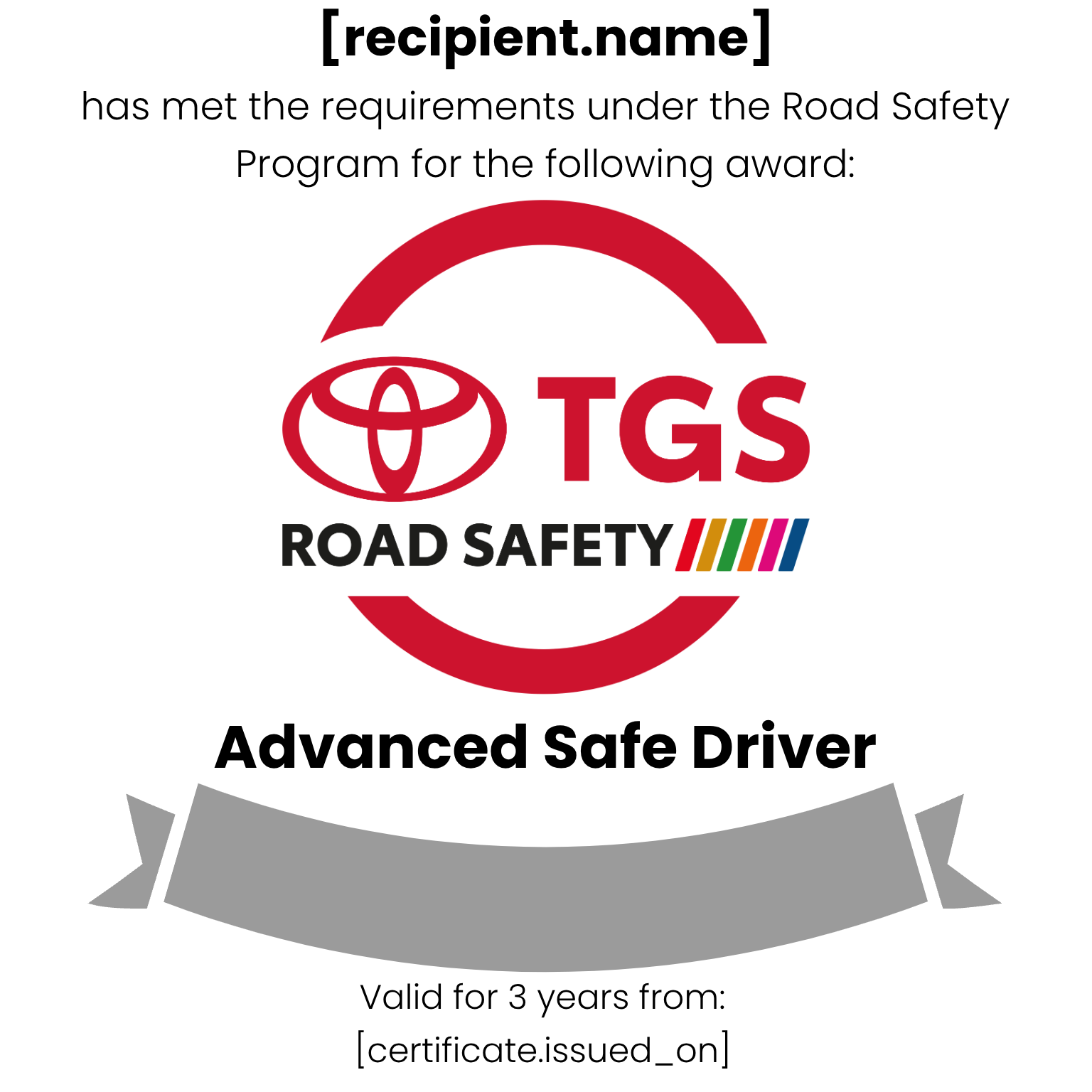 Advanced Safe Driver Training (ASDT) badge