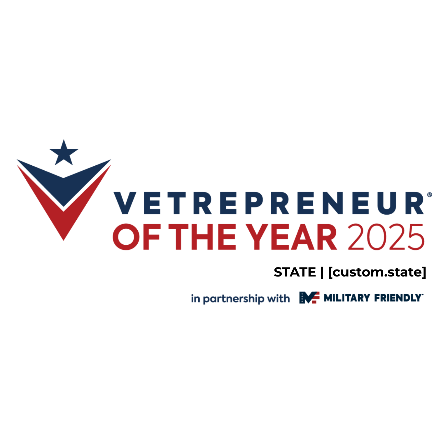 2025 Vetrepreneur of the year badge