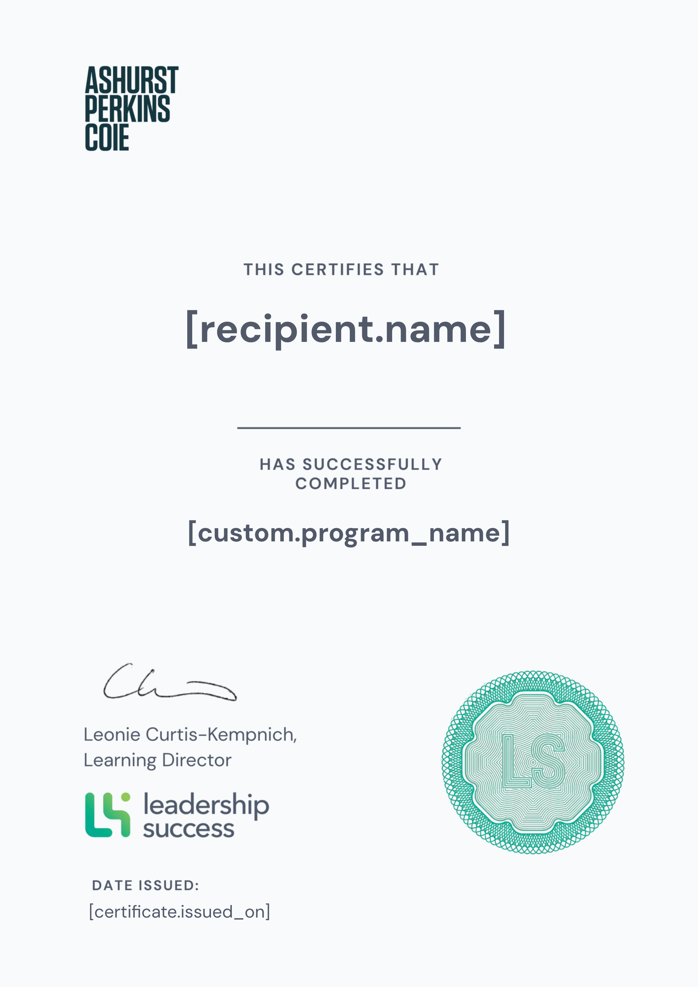 Leadership Success at Ashurst